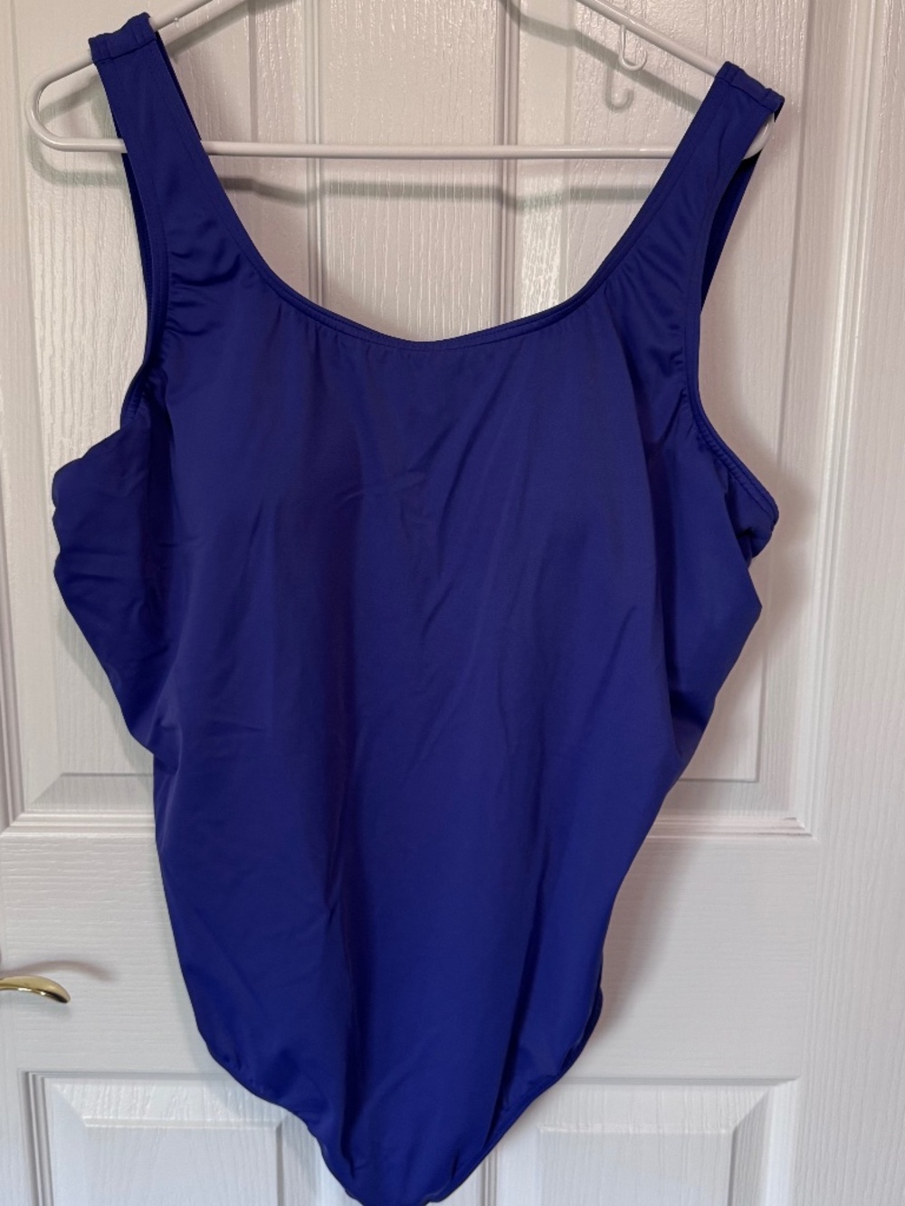 Lands End Women’s One Piece Tank Style Bathing Suit, Blue, size 24W